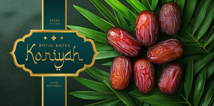 Zafirah Font Poster 2