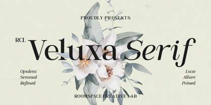 RCL Veluxa Serif Font Poster 1