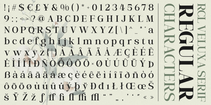 RCL Veluxa Serif Font Poster 14