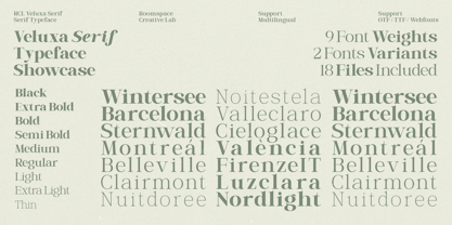 RCL Veluxa Serif Font Poster 12