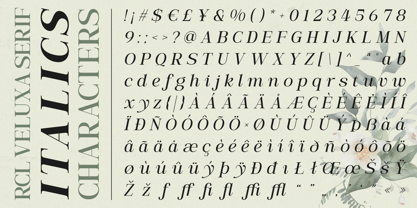 RCL Veluxa Serif Font Poster 15