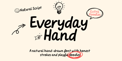 Everyday Hand Font Poster 1