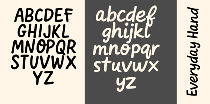 Everyday Hand Font Poster 4