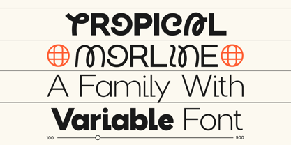 Tropical Morline Font Poster 5