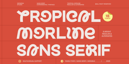 Tropical Morline Font Poster 1