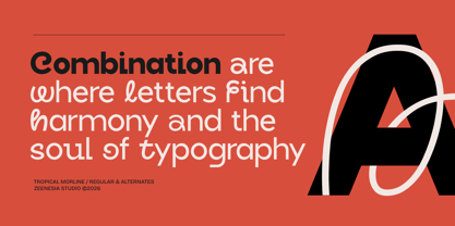 Tropical Morline Font Poster 7
