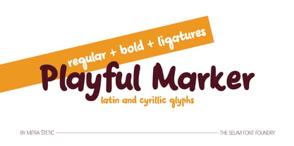 Playful Marker Font Poster 1