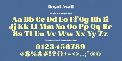 Royal Avail Font Poster 6