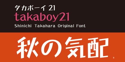 Takaboy21 Font Poster 1