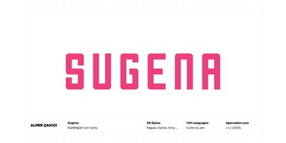 Sugena Font Poster 1