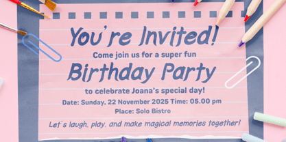 Penique Font Poster 4