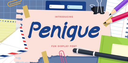 Penique Font Poster 1