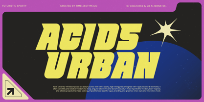 Acids Urban Font Poster 1