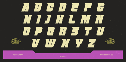 Acids Urban Font Poster 10