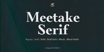 Meetake Serif Font Poster 1