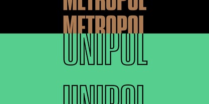 Unipol Font Poster 3