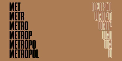 Unipol Font Poster 4