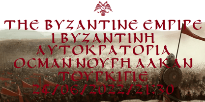 Ongunkan Eastern Roman Empire Font Poster 9