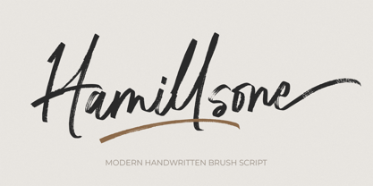 Hamillson Font Poster 1