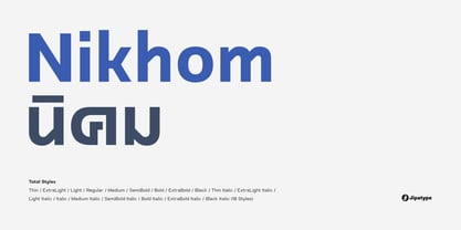 Nikhom Font Poster 1