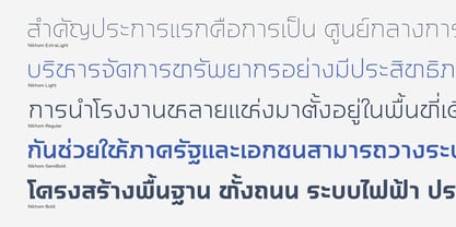 Nikhom Font Poster 3