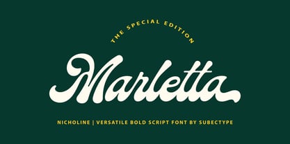 Nicholine Font Poster 11