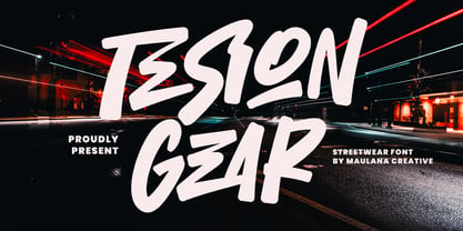 MC Tesion Gear Font Poster 1