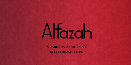 Alfaza Font Poster 1
