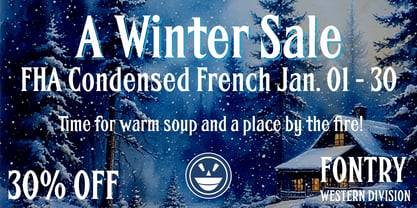 FHA Condensed French Font Poster 1