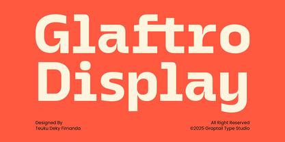 Glaftro Font Poster 1