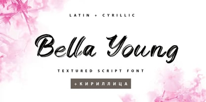 Bella Young Cyrillic Font Poster 1