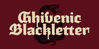 Ghivenic Font Poster 3