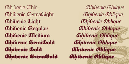 Ghivenic Font Poster 4