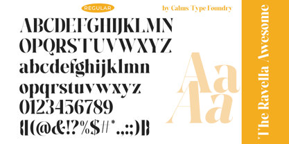 The Ravella Awesome Font Poster 12