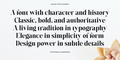 The Ravella Awesome Font Poster 11