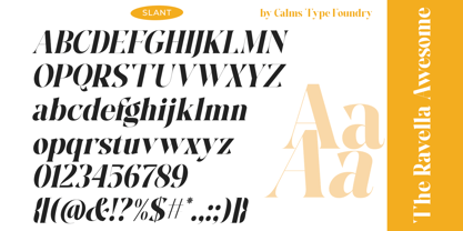 The Ravella Awesome Font Poster 13
