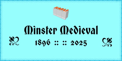 Minster Medieval Font Poster 1