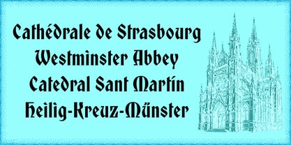 Minster Medieval Font Poster 2