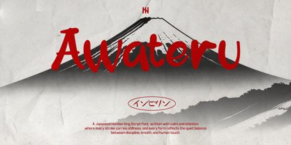Awateru Font Poster 1
