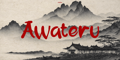 Awateru Font Poster 10