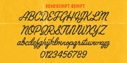 Roadscript Font Poster 12