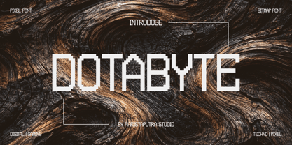 FA Dotabyte Font Poster 1