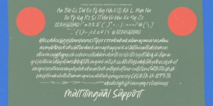 Floral Buttercup Font Poster 15