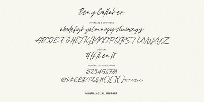 MC Beny Gallaher Font Poster 7