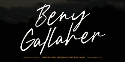MC Beny Gallaher Font Poster 1