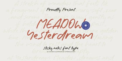 Meadow Yesterdream Font Poster 1