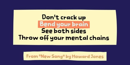 Bend Your Brain Font Poster 2