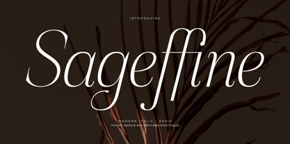 Sageffine Font Poster 1