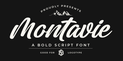 Montavie Font Poster 1