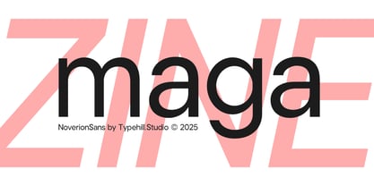 Noverion Sans Font Poster 13